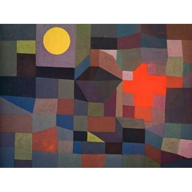Poster Paul Klee Fire at Full Moon
